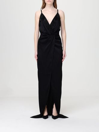 Elisabetta Franchi Abito lungo Elisabetta Franchi in raso con paillettes