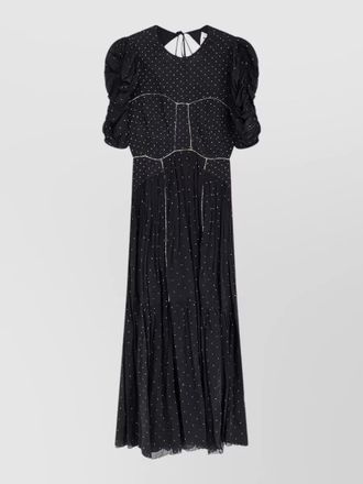 Isabel Marant draped polka-dot midi dress