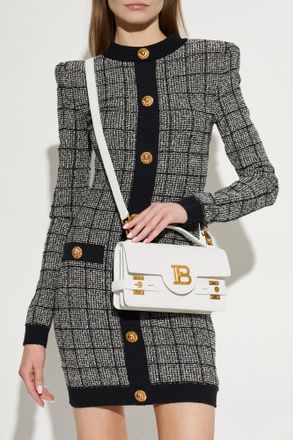 Balmain Handbag B-Buzz 24, Womens, White