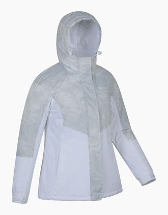 Mountain Warehouse Womens Mountain Warehouse Womens/Ladies Dawn II Printed Ski Jacket - Grey - Size: 12