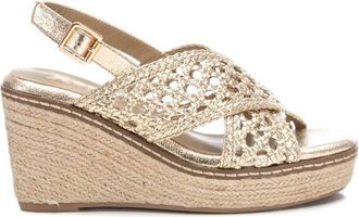 Xti Womens Wedge Sandals In Gold