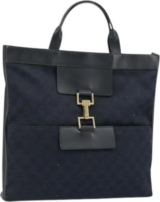 Gucci Pre-owned Vintage Tote Bag - Dames - Vintage Shopper - Zwart - ONE Size - Leer - Vintage