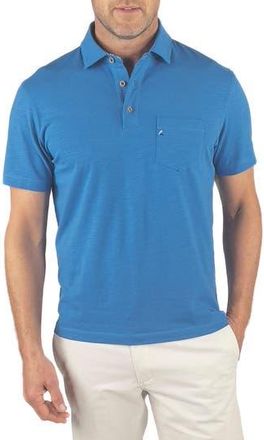 Tailor Vintage Stretch Cotton Slub Jersey Polo in Brilliant Blue at Nordstrom Rack, Size X-Large