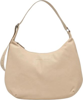 Sams&oslash;e & Sams&oslash;e Safreja Schoudertas - Dames - Schoudertassen - Beige - ONE Size - Leer - Tassen