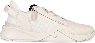 Fendi Flow Sneakers - Heren - Sneakers - Wit - 41 EU - Katoen - Schoenen
