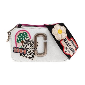 Marc Jacobs Tas Met Patches - Dames - Schoudertassen - Blauw - ONE Size - Katoen - Tassen