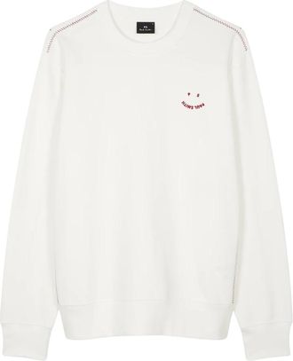 Paul Smith Hoodies & sweatvesten, Heren, Wit, L, Katoen, Stijlvolle Sweater