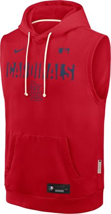 Nike St. Louis Cardinals Authentic Collection Standard Issue Nike Mens Dri-FIT MLB Sleeveless Pullover Hoodie in Red | 03B462QSCN-4T2