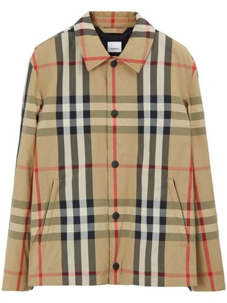 Burberry Check-Pattern Shirt Jacket
