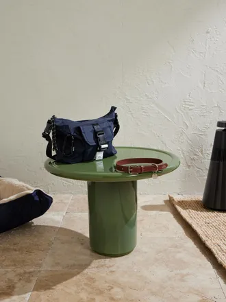 A.P.C. Toutou Logo-Print Leather Dog Collar