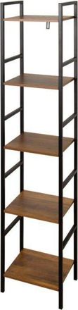 OEM Estanter&iacute;a De Almacenamiento De Acero Y Madera - Aktive - 5 Estantes - 30x24x144 Cm - Montaje F&aacute;cil - Robusto - Duradero