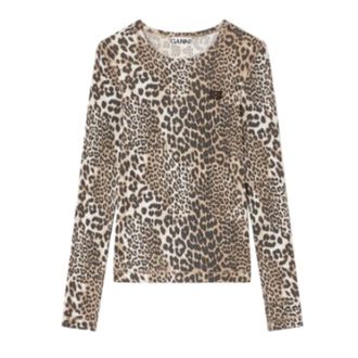 Ganni Long Sleeve Tops, female, Multicolor, Size: XS Accessories