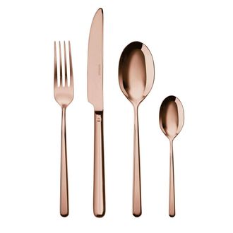 Sambonet Cutlery Set, 24 Pieces Pvd Copper