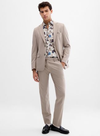 Soul of London Mens Two-tone thread piqu&eacute; suit Slim fit