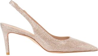 Stuart Weitzman Roze Slingback Pumps - Dames - Pumps - Roze - 35 EU - Leer - Schoenen