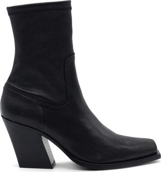 Vic Mati&eacute; H10 Jolene Stretch enkelboot - Dames - Cowboylaarzen - Zwart - 38 1/2 EU - Leer - Schoenen