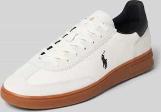 Polo Ralph Lauren Sneaker mit Label-Stitching in Weiss, Größe 40