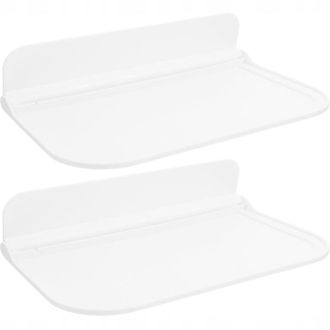 OEM Set Estante Mural Ba&ntilde;o Blanco Plegable