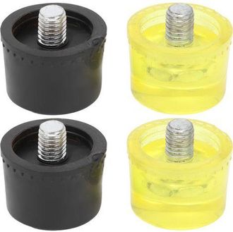 OEM Piezas De Cabezales De Goma De Repuesto Para Martillo, Accesorios Para Mazo En Color Amarillo Y Negro, 25 Mm De Di&aacute;metro