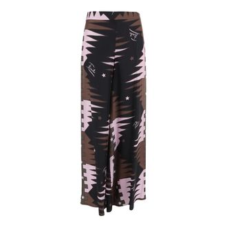 Pucci Pantaloni in Seta con Stampa Valdimontone - - Trousers - Donna - Multicolore - S