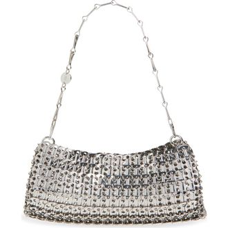 Paco Rabanne East/West Chain Mail Bag in Silver at Nordstrom