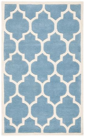 Safavieh Alfombra lana blu/neutrale 122 x 183 cm