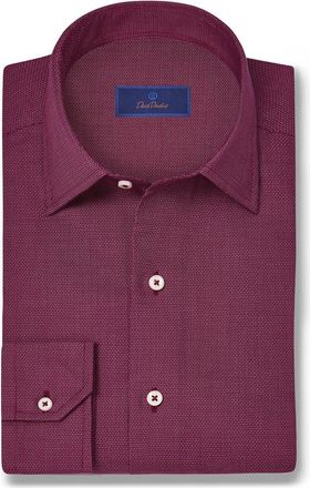 David Donahue Dobby Sport Shirt in Merlot at Nordstrom Rack, Size Xx-Large