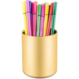OEM Elegante Portal&aacute;pices Dorado, Organizador De Escritorio Con Estilo Para Material De Oficina, Portal&aacute;pices De Acero Inoxidable, Organizador De Papeler&iacute;