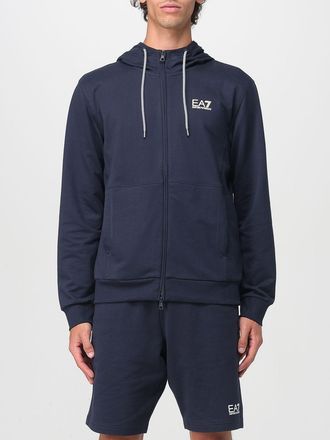 Emporio Armani Felpa con cappuccio e logo Ea7