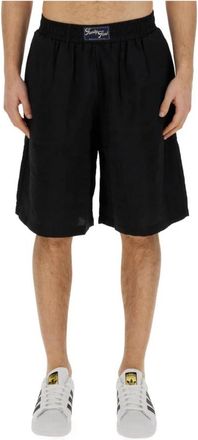 Family Fir$t Milano Lounge Shorts - Heren - Korte Broeken - Zwart - S - Polyester - Korte Broeken