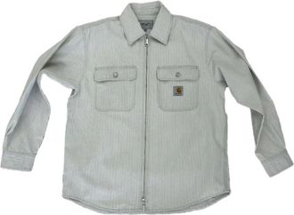Carhartt Work in Progress Mercer Shirt Jac - Heren - Casual Overhemden - Blauw - M - Denim - Overhemden
