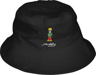 Generic SPLIFFY Bucket Hat, Summer Festival Rave DJ Sun Hat, Black