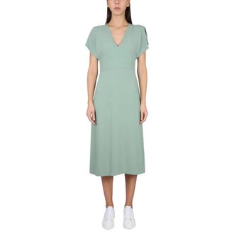 HUGO BOSS Dames, Jurken, Groen, Maat: S Viscose