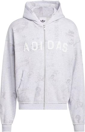 adidas AOA Full Zip Hoodie Asia Sizing Light Grey Heather KT7888