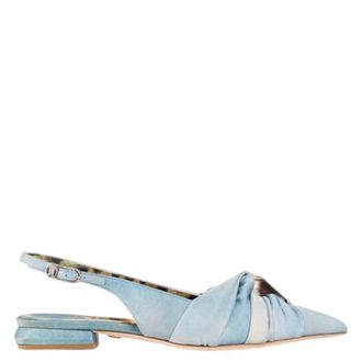 Roberto Cavalli Animalier Motif Slingback Ballerinas, Brand Size 41 ( US Size 11 )