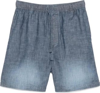Loewe Shorts in cotone con vita elasticizzata - Blu
