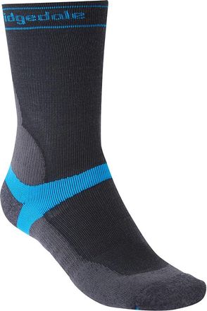 Bridgedale MTB Mid-Season T2 Merino Sport Mens Boot Length Mountain Bike Socks - Grey, Medium