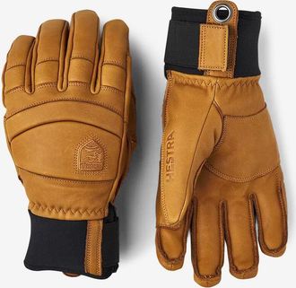 Hestra Skihandschuhe aus Leder und Neopren Fall Line 5-Finger