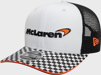 McLaren New Era X McLaren Checkered Visor 9fifty Pc Cap - White