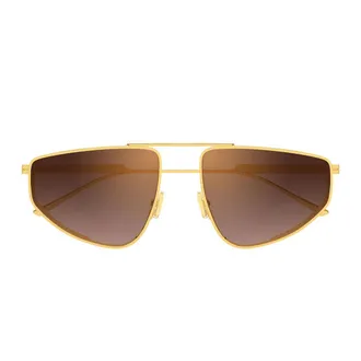 Bottega Veneta Sunglasses Bv1466 S 004 Gold/Brown Women
