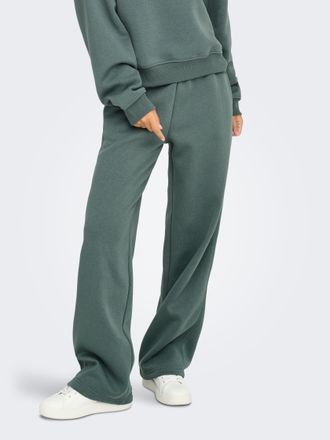 Only Sweathose ONLY ONLBEST STRAIGHT PANT SWT NOOS, Damen, Gr. XS (34), N-Gr, gr&uuml;n (balsam gr&uuml;n), Sweatware, Obermaterial: 65% Polyester, 35% Baumwolle, un