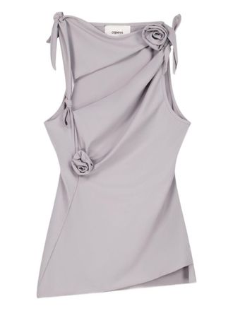 Coperni Asymmetrical Grey Tank Top