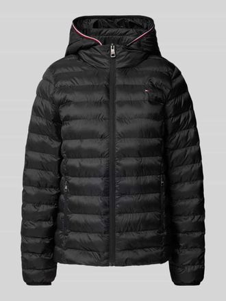 Tommy Hilfiger Steppjacke mit Label-Stitching in Black, Größe XL