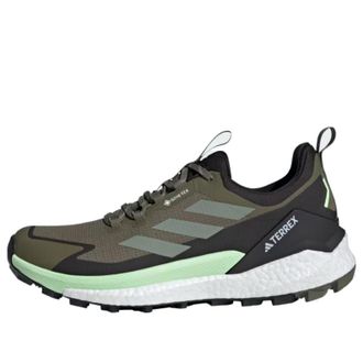 adidas Terrex Free Hiker 2.0 Low GTX Hiking Shoes Olive Strata Silver Green IE5104