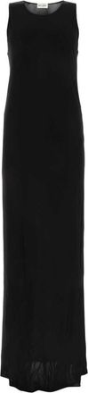 Saint Laurent Black viscose long dress