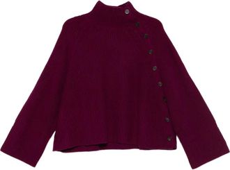 Eric Bompard Maglione con bottoni - Viola