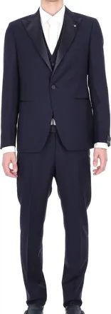 Tagliatore Bruce Virgin Wool Three-Piece Tuxedo Suit