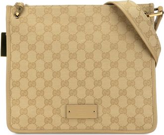 Gucci Pre-owned Gucci GG Canvas Crossbody Unisex 91762 002122