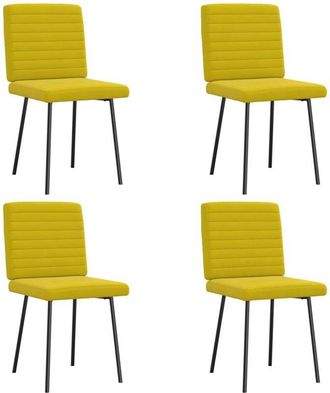 vidaXL Vidaxl - Sillas De Comedor 4 Unidades Terciopelo Amarillo