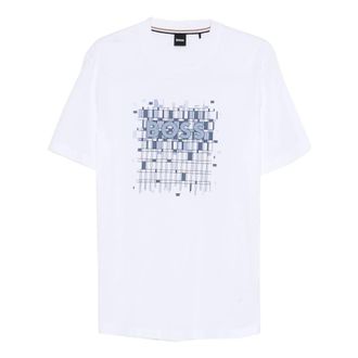 HUGO BOSS Tops, Heren, Wit, S, T-shirt